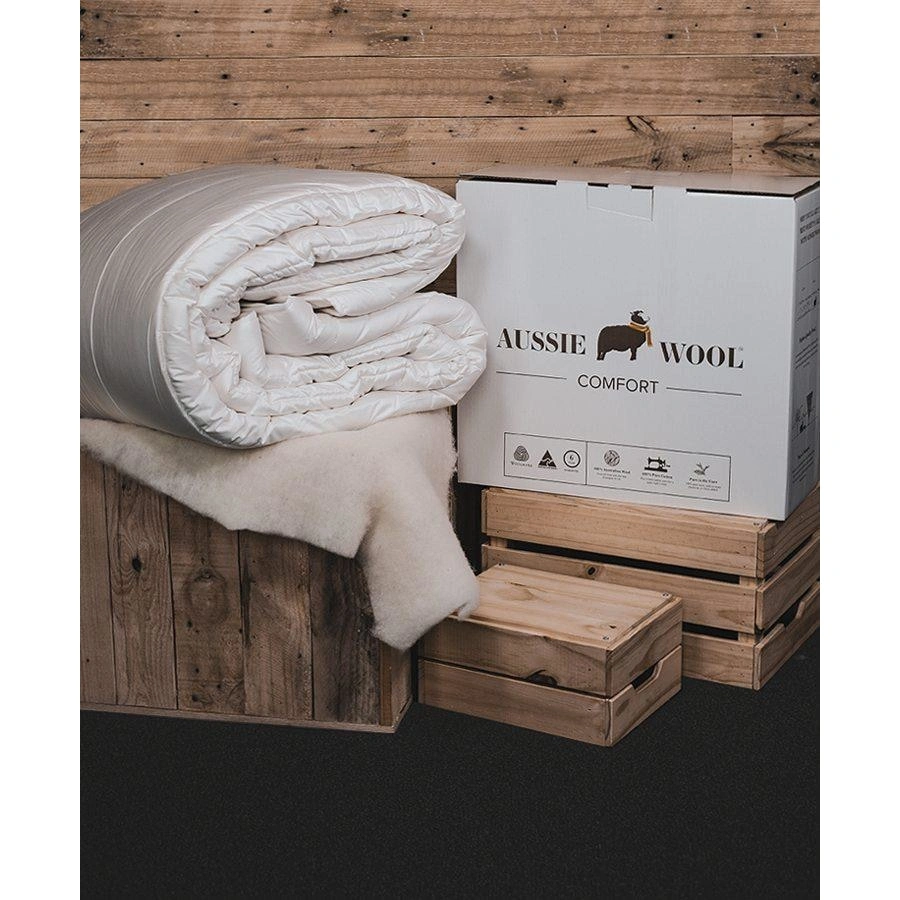 Cozy Aussie Wool Quilt 250GSM Sweet Dreams Guaranteed Warmth and Snuggle Ready